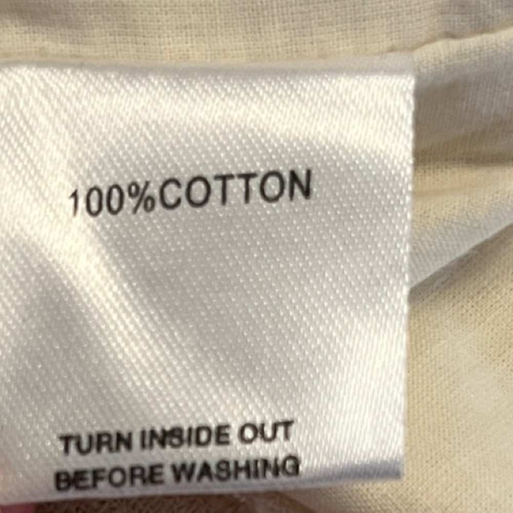 NWT Sabo Skirt- Textured Cotton Cream Button-Front Mini Dress - Picture 4 of 7